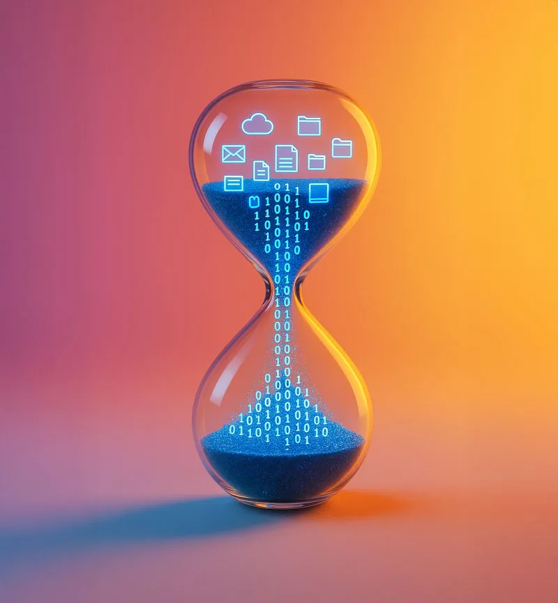 Sanduhr Symbol für Zeit