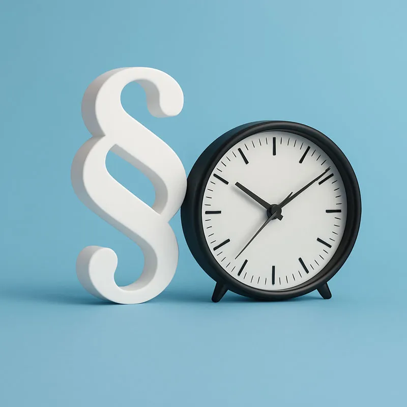 Uhr mit § - Symbol